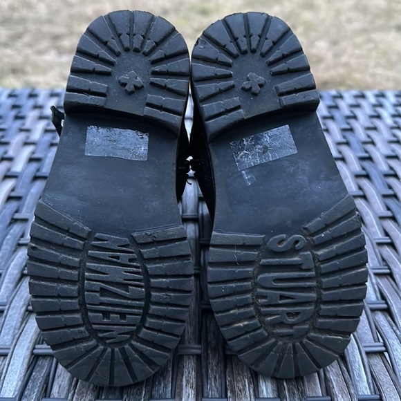 STUART WEITZMAN Toddler Luge Eyelet Black Moto Boots - Picture 8 of 16